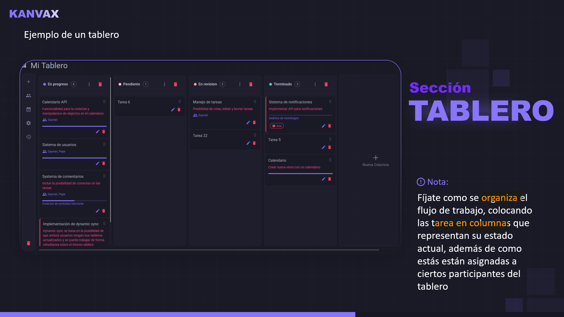 KANVAX Dashboard